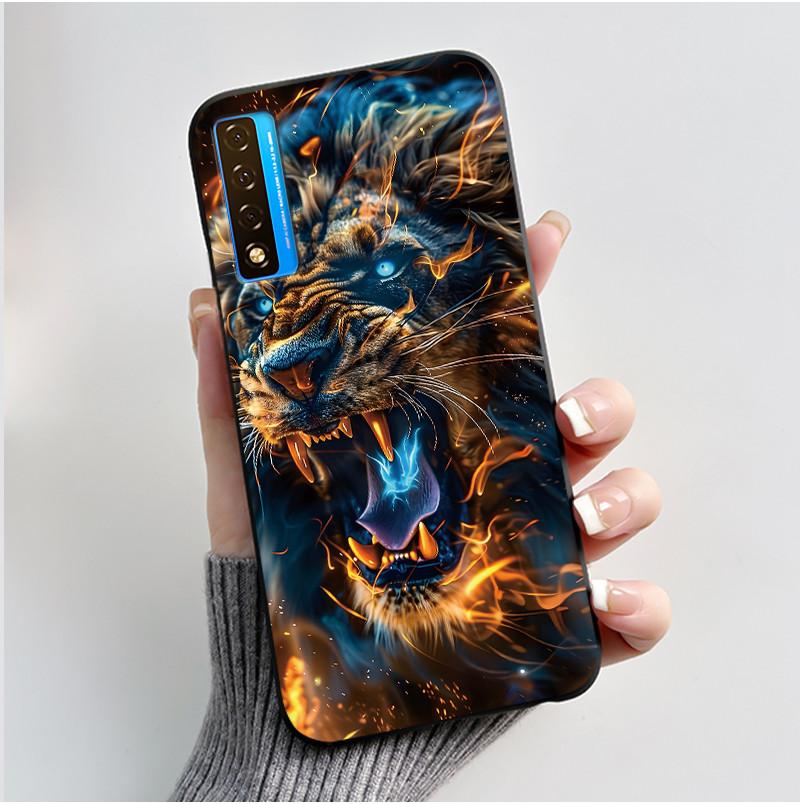 Casing For TCL 20 20S 20 Pro 5G 20L Plus 20L+ Case Luxury Dragon Cute Cool Boys Girls Black Soft Silicone Phone Case Back Cover