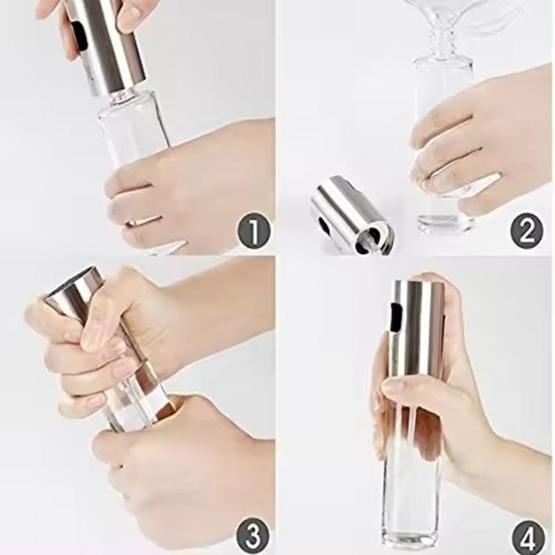1pc Olive Oil Sprayer Spritzer Bottle For Cooking Oil Dispenser Vinegar Bottle Air Fryer Kitchen Cooking Frying Salad Baking BBQ