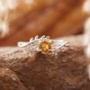 Natural Amethyst Topaz Garnet Peridot Colored Treasure Ring Women'S S925 Sterling Silver Index Finger Ring