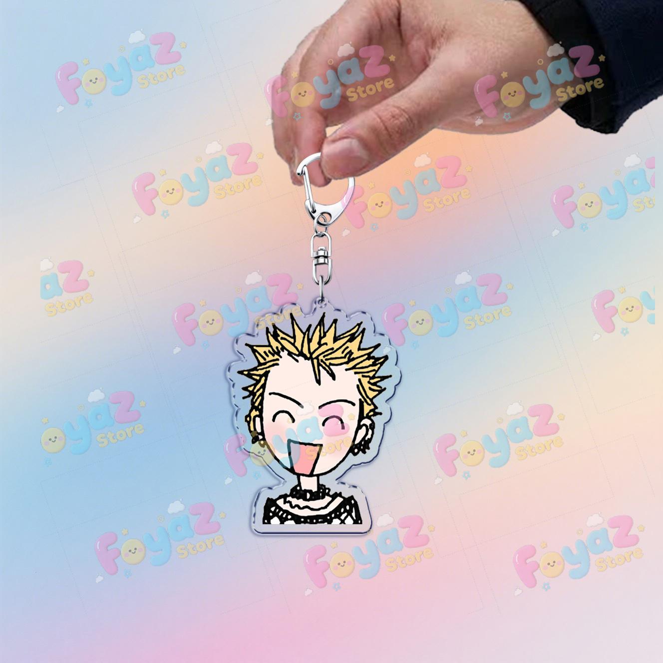 

Cute Anime Nana Keychain for Accessorie Bag NANA Chibi Farming Charm Keyrings Jewelry Friends Oosaki Nan Manga Gifts
