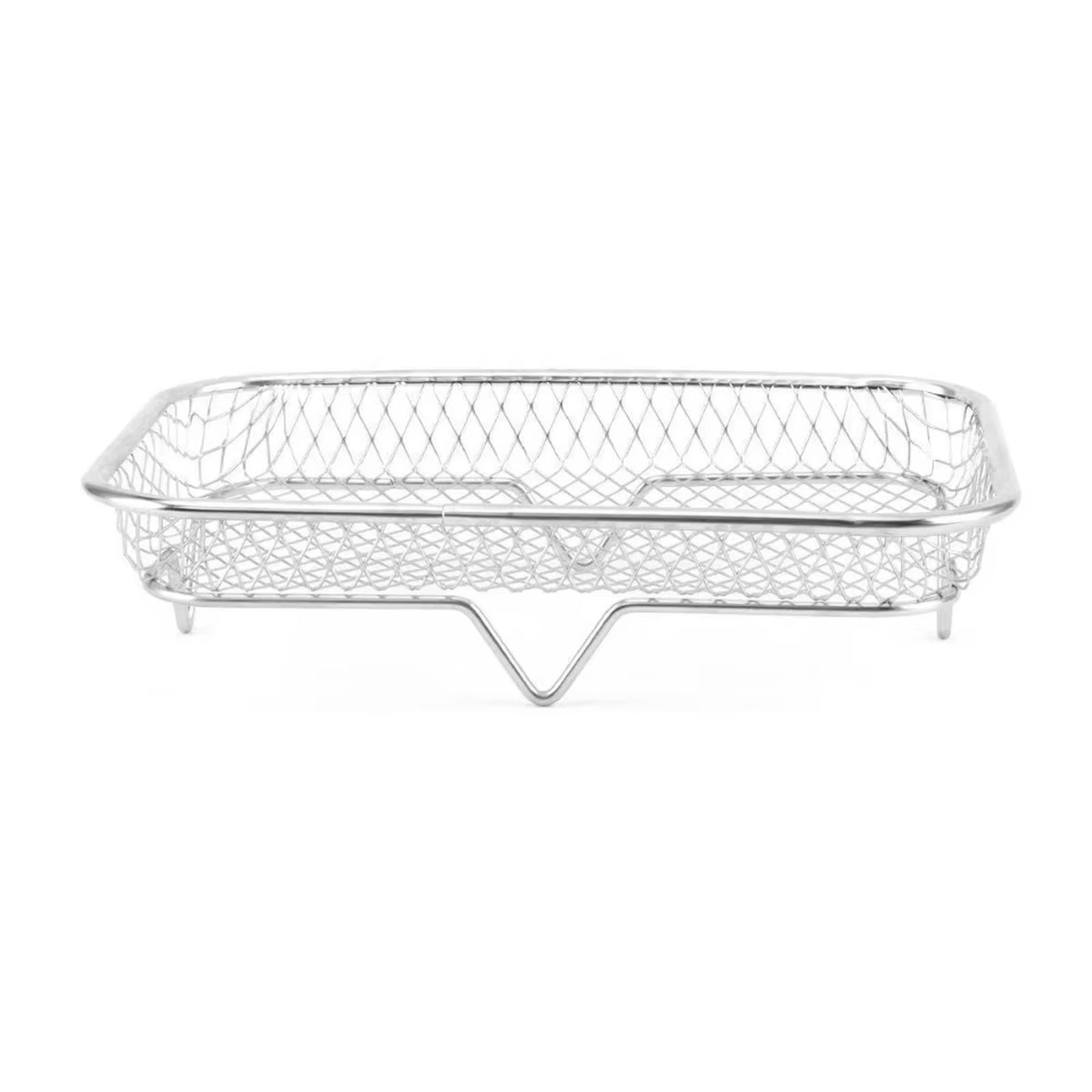 Stainless Steel Stackable Dehydrator Rack Fryer Grill Rack Accessory Filter Stand серебряный