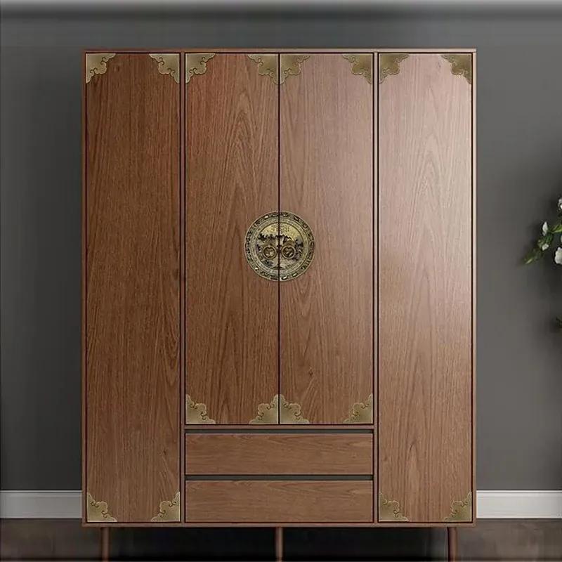 Chinese Antique Furniture Copper Fittings 140/180/240mm Cabinet Handle Shoe Bookcase Wardrobe Door Handle Retro Furniture