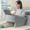 1 Ultra-Large Adult Reading Pillow - Ergonomic Armrest Cushion, Removable and Washable Cover