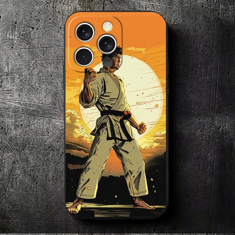Taekwondo Kungfu Desgin Soft Phone Case for iPhone 16 16E 17 Air 15 Pro Max 14 Plus 13 Mini 11 12 7 Black Cover Back Shell