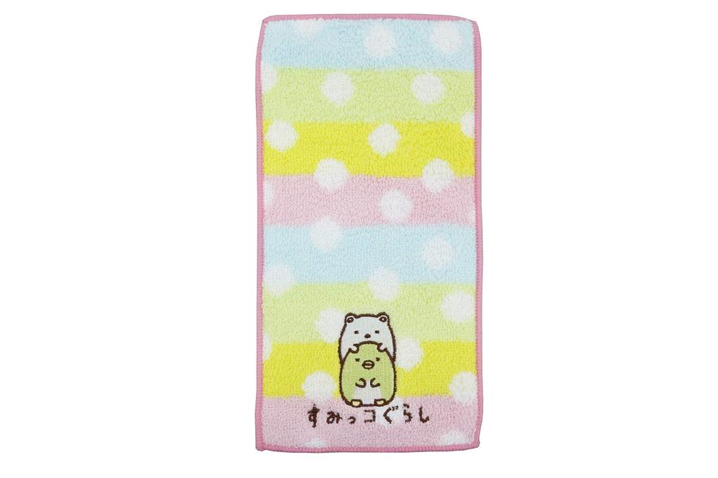 Marushin Half Handkerchiefs and Pocket Towels Featuring Sumikkogurashi and Sumikko Antibacterial and Deodorizing Perfect for and Elementary Perfect