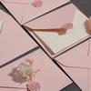 5 Pcs Pink Envelopes Paper Envelopes Romantic Envelopes Invitation Envelopes for Greeting Cards Party Invitations