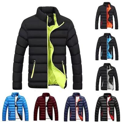 Herren Koreanischer Stil Trendige Kurze Baumwollgepolsterte Jacke, Winterwärme, Übergröße Verfügbar - Ideal für Männer mittleren Alters und junge Männer.