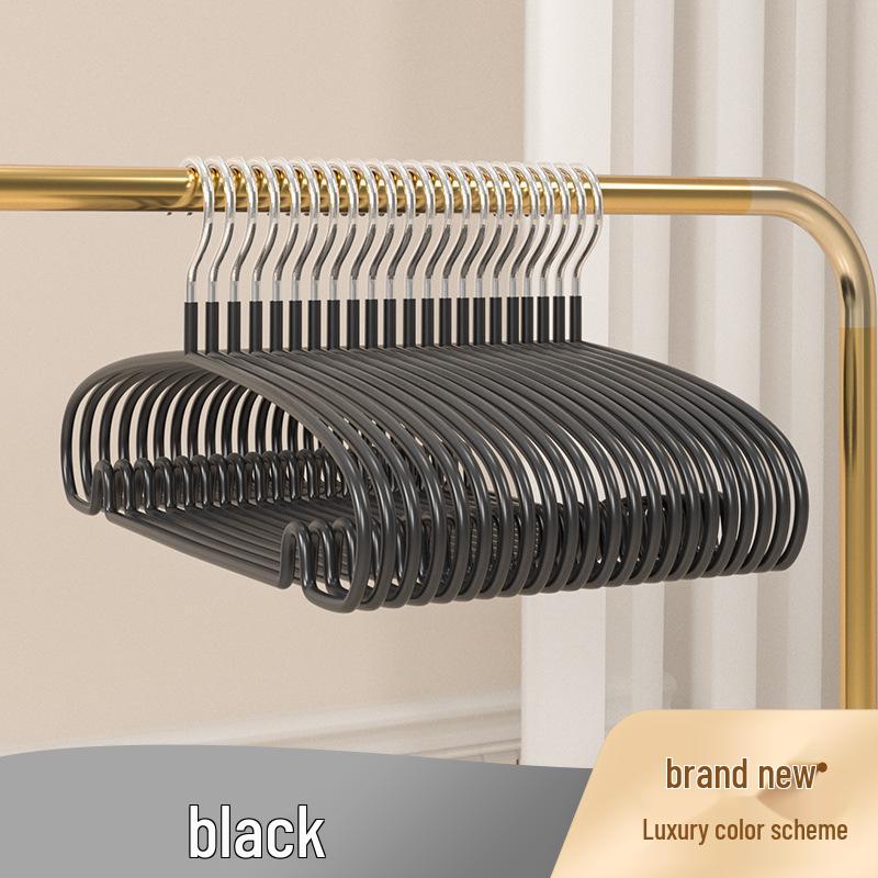 Dip-Coated Non-Slip Clothes Hanger - Traceless, Thickened Version for Dormitory & Household Use
