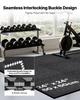 VEVOR Puzzle Exercise Mat, 12 PCS Fitness Equipment Mats, 610 X 610 X 20 Mm, High-Density EVA Foam Mats Set, Interlocking Rubber Soft Tiles