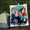 1pc, The Little Mermaid Home Decor Blanket, Living Room, Travel, Camping, Car Blankets, Beach, Office Naps, Gift Blanket Cartoon Throw, Unique Gift Id