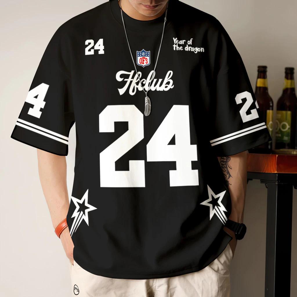 2026 Ootd Hip-Hop Vintage Jersey Summer Lelaki Viral Street Jersey Viral American Retro Street Jersey Outdoor Sports Football T-Shirt