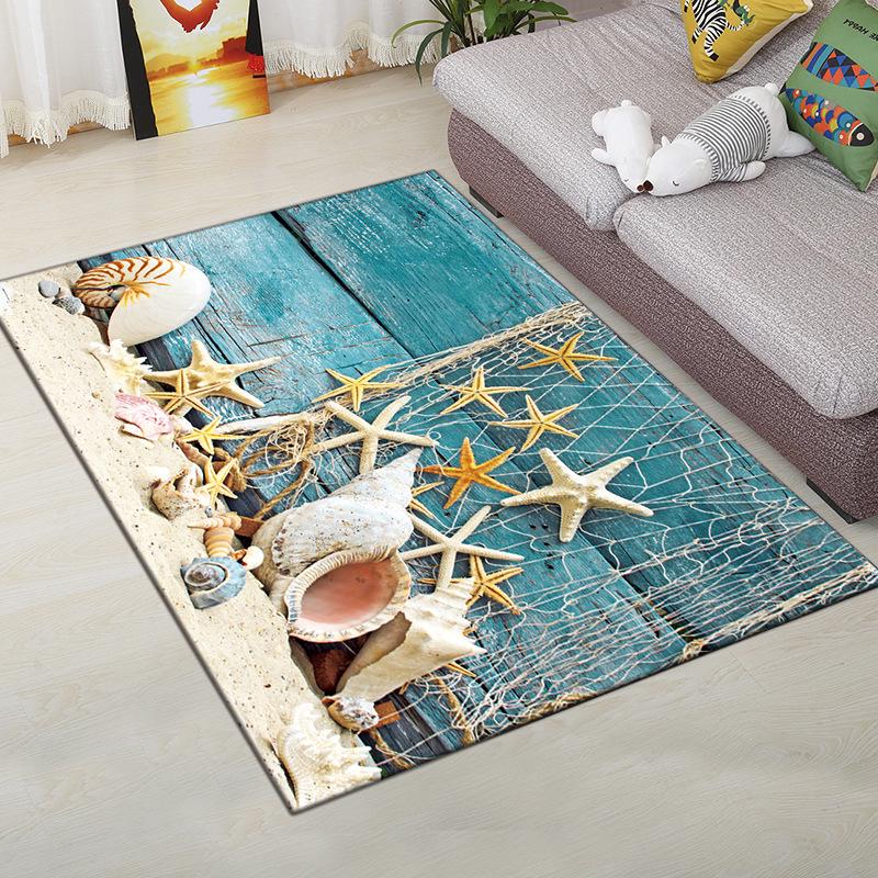 Living Room Carpet Bedroom Bedside Carpet Simple Floor Mat Foot Mat and Machine Washable Entrance Mat