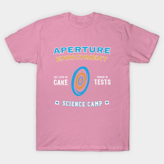 T Shirt Women Aperture Science Camp Harajuku Print Kawaii Tshirt Summer Short Sleeve Female T-Shirt Top Tee