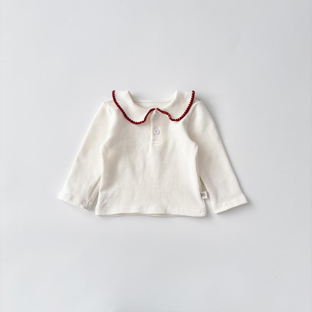 2025 Autumn Korean Style Baby Girl Long Sleeve Outfit - 1 Year Old Full Moon Overalls Set