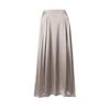 Tooxika Women's Fashionable And Elegant High Waist Versatile Long Satin Skirt