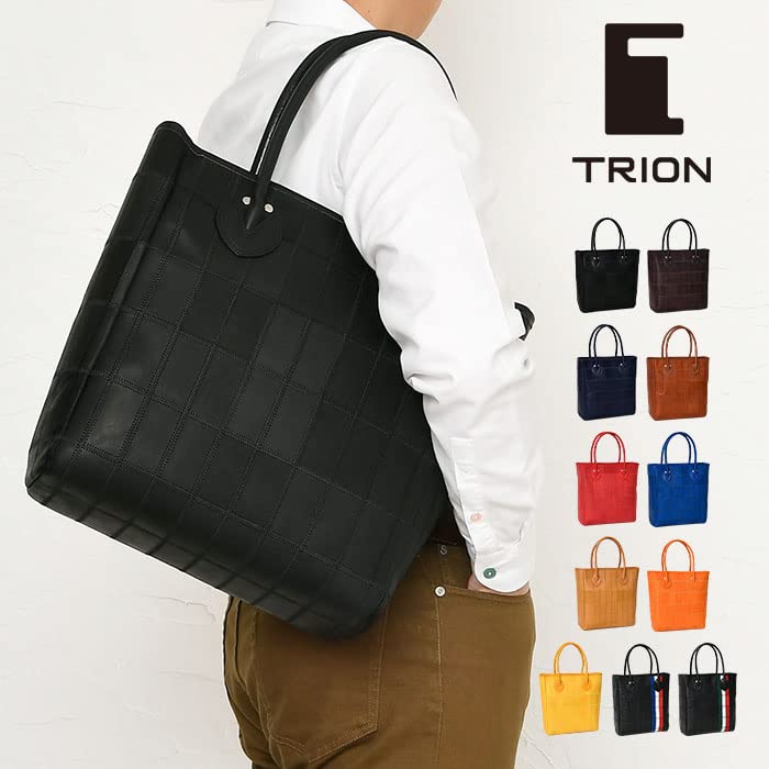DPC250 Echtes Leder Tote Panel Kompatibel mit A4 Reißverschluss Marineblau [Tryon] Tasche, Leder, Vertikal, Größe, Patchwork, Verschluss,