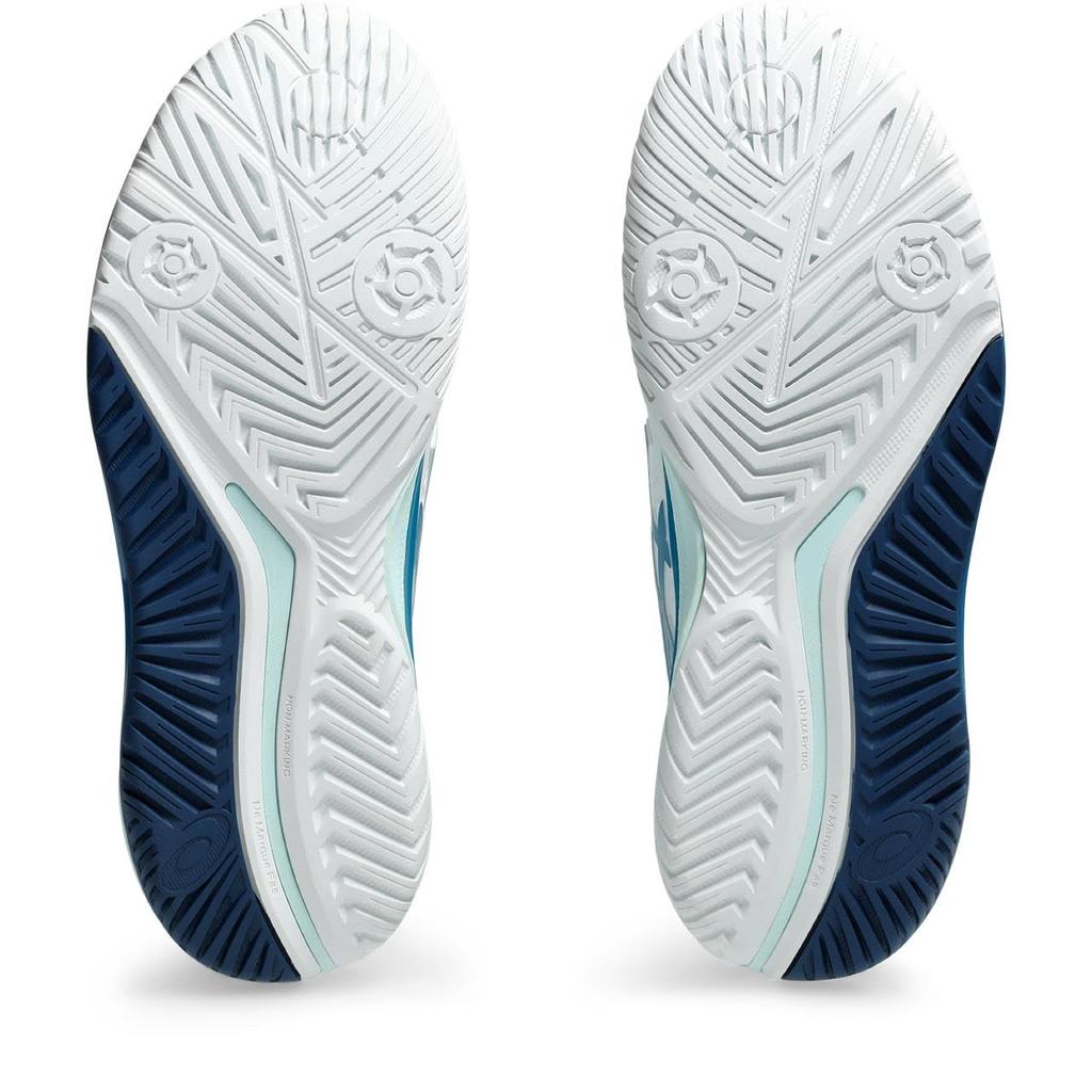 Tennis Shoes 9 1042A208 Blue [ASICS] GEL-RESOLUTION Women's White/Teal 22.5