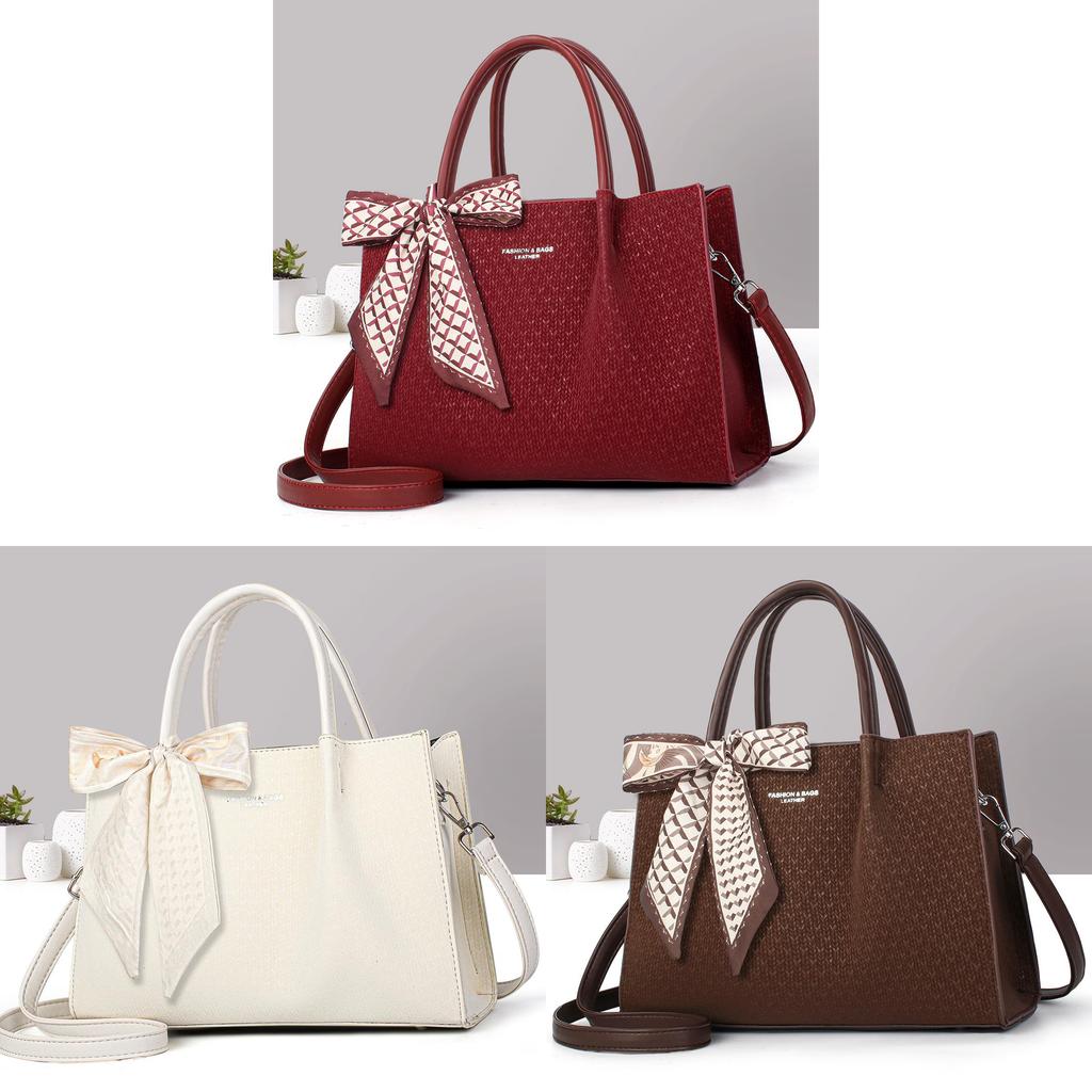 Classic Pu Tote Bag For Women With Large Capacity And Retro Style For Daily Use