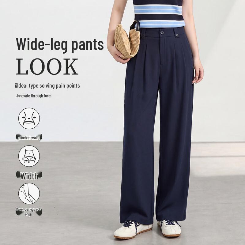 FivePlus Women s High-Waist Wide-Leg Trousers M