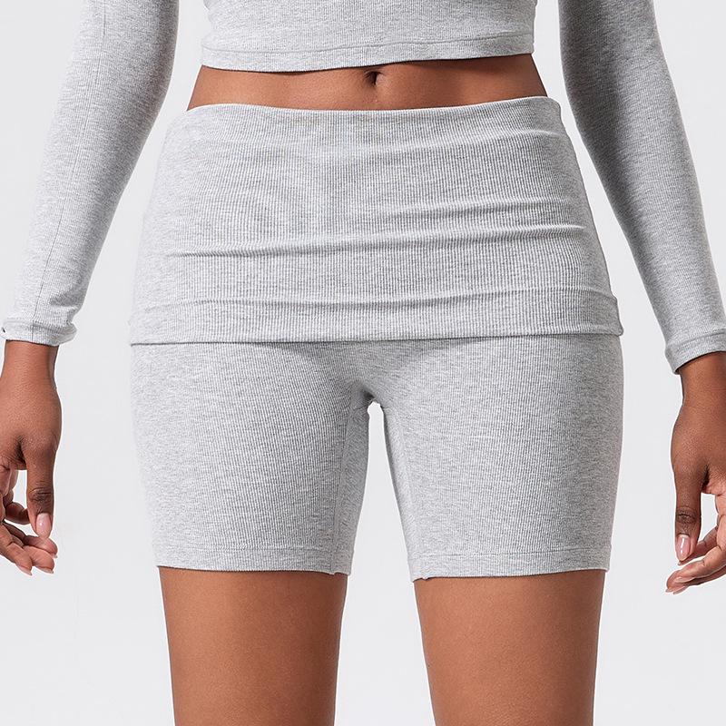 

Женский универсальный комплект для йоги с высокой талией – Осенняя футболка для бега и пилатеса с брюками, подтягивающими бедра Medium