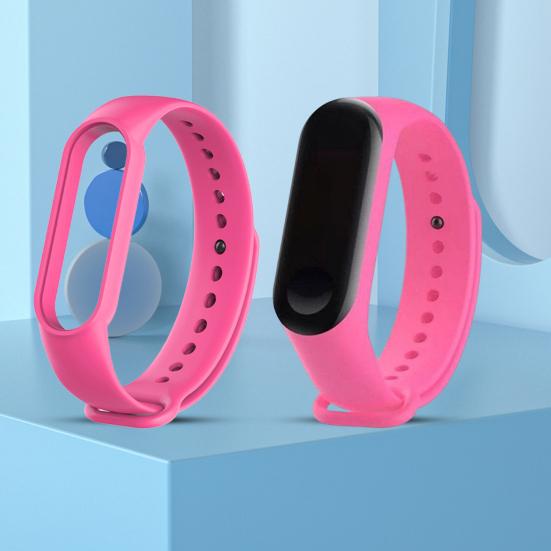 Silicone Wristband Bright Cozy Wear Easy Color Adjustable Installation Detachable Replacement Strap Fashion