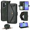For Samsung Galaxy A36 5G Leather Case Magnetic Closure Wallet Stand Phone Cover with Crossbody Strap