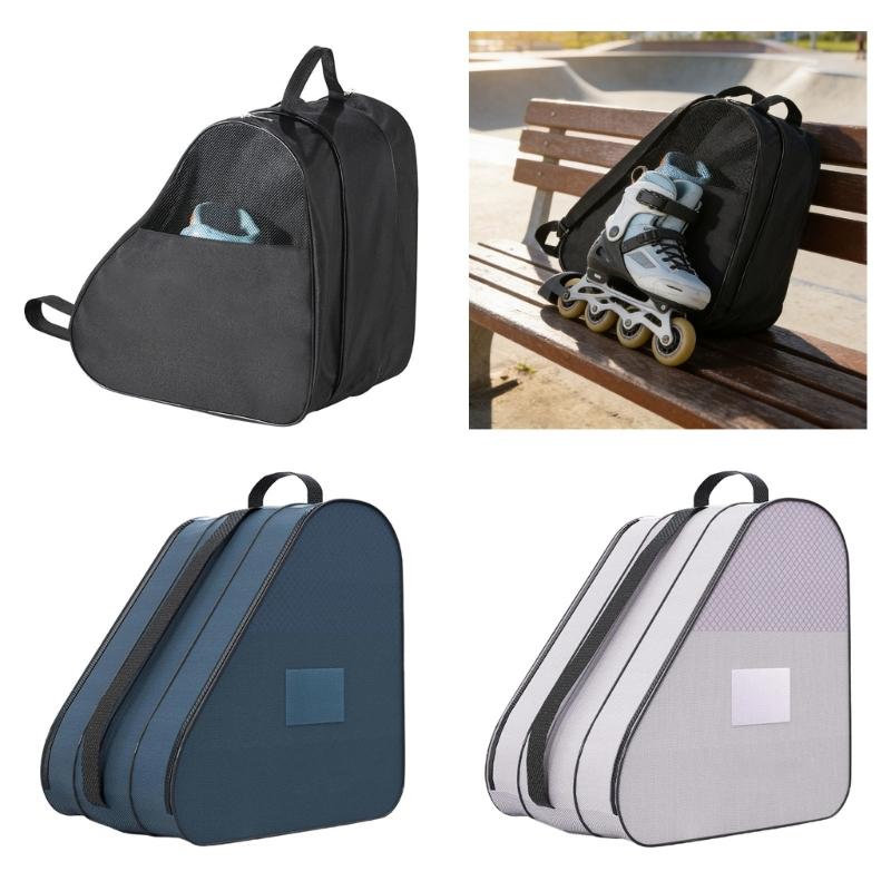 3 Layer Skate Shoulder Bag Large Size For Skating And Equipment Produced Of Long Permanent Fabric