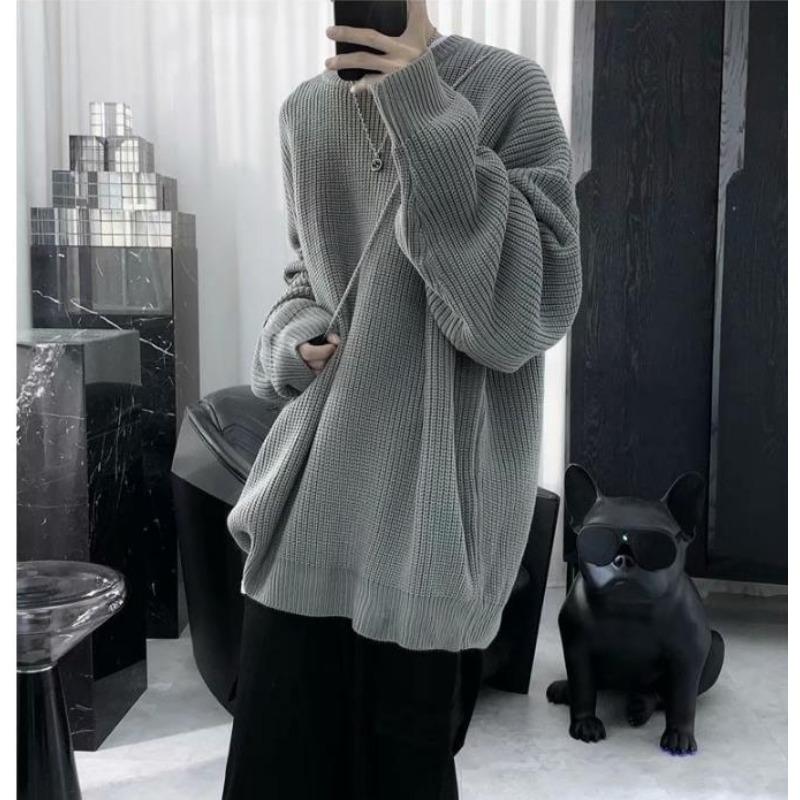 Autumn and Winter New Autumn Men's Sweater Loose and Lazy Couple Sweater Knit Sweater