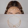 Long Tassels Bohemian Hair Chain Rhinestone Crystal Headband Ornament  Women Girls