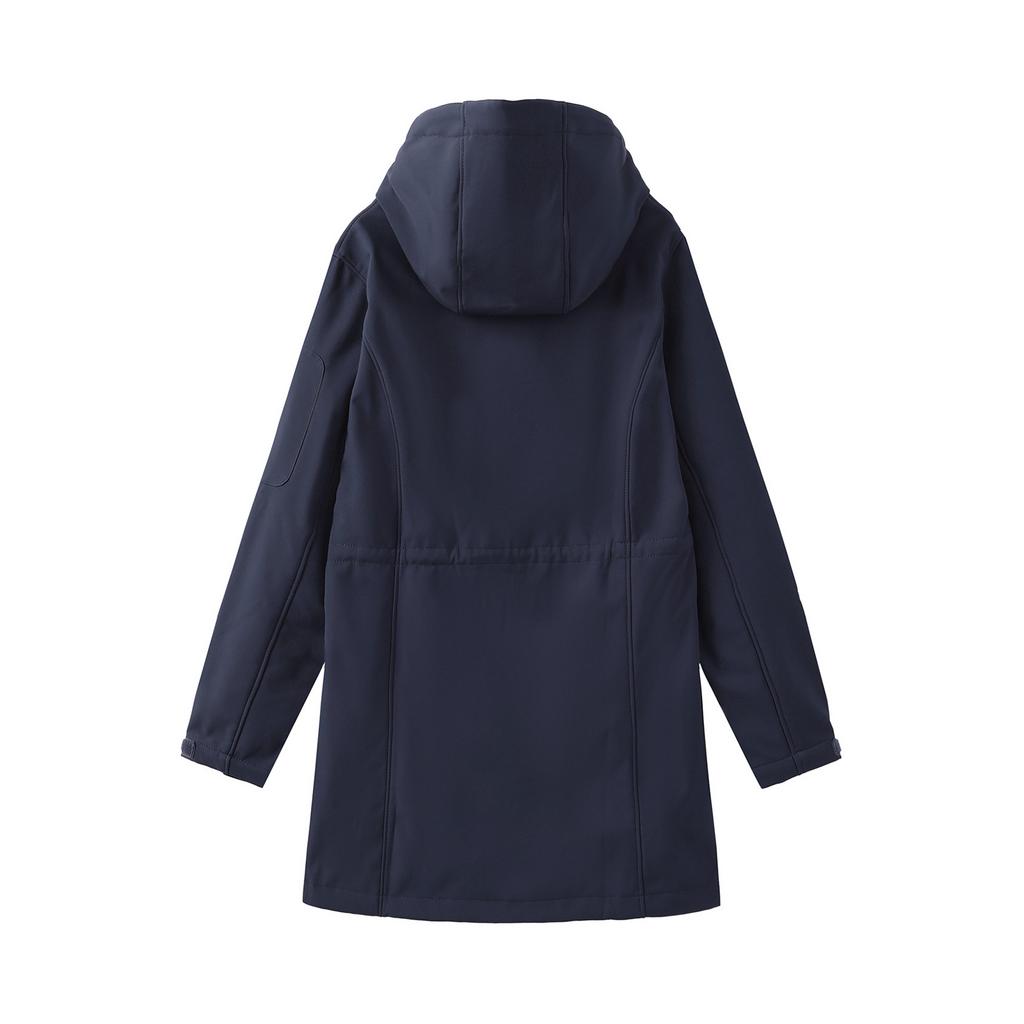 Women's Casual Solid Color Long Sleeved Pocket With Fleece Jacket Hooded Coat Windbreaker