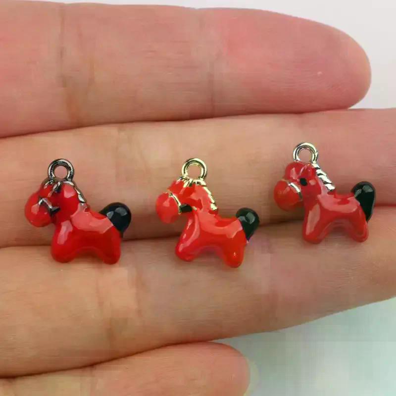 2Pcs Zinc Alloy Horse Pendant Charms Handmade DIY Necklace Bracelet Earrings Keychain Accessories Jewelry Making
