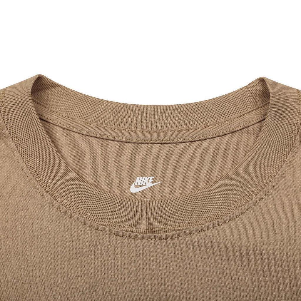 Nike Logo Letter Breathable Drop Shoulder Short Sleeve T-Shirt Men T-Shirts Brown HJ0775-297
