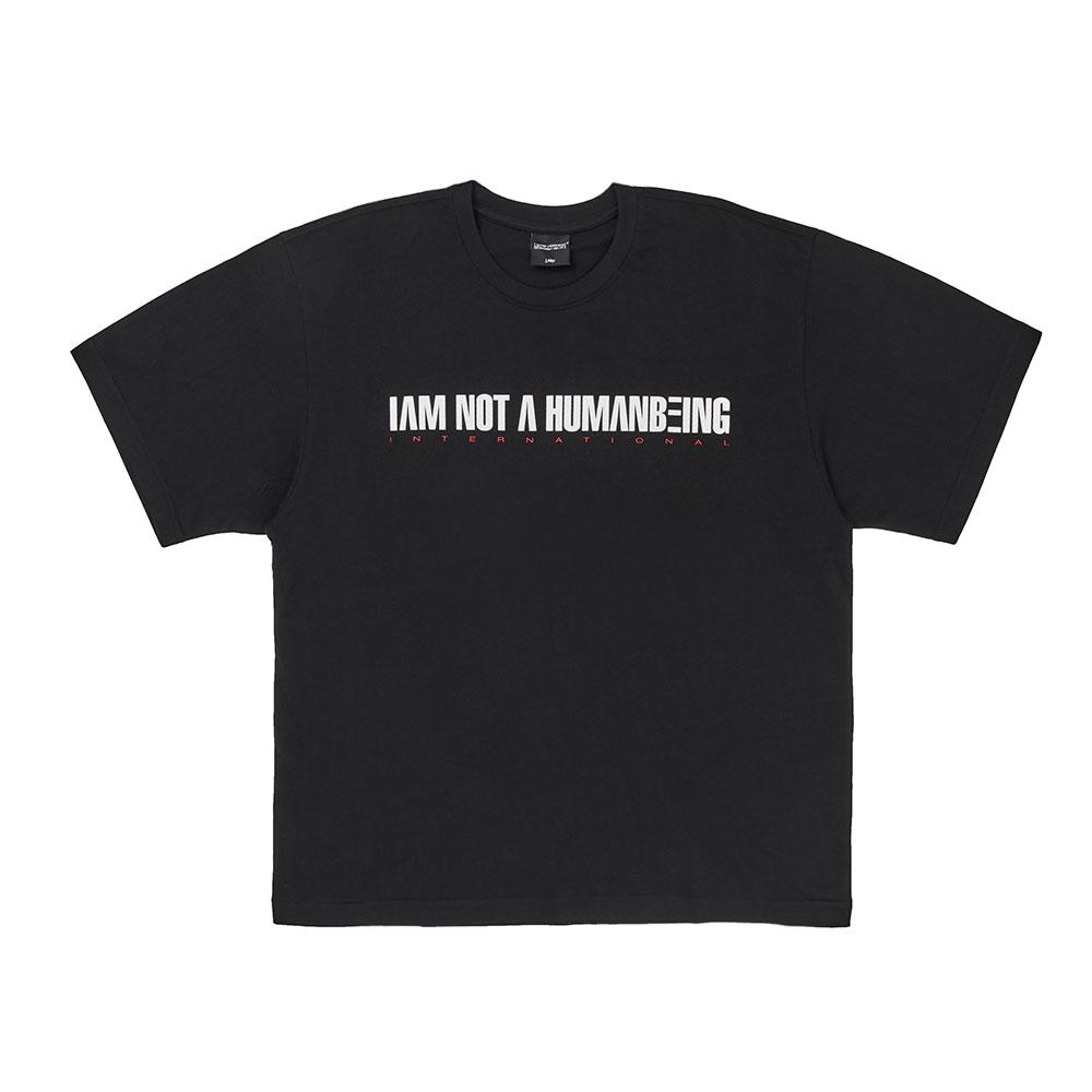 Aimnaseohyumeonbiing I Am Not A Humanbeing Short Sleeve T-Shirt - Black