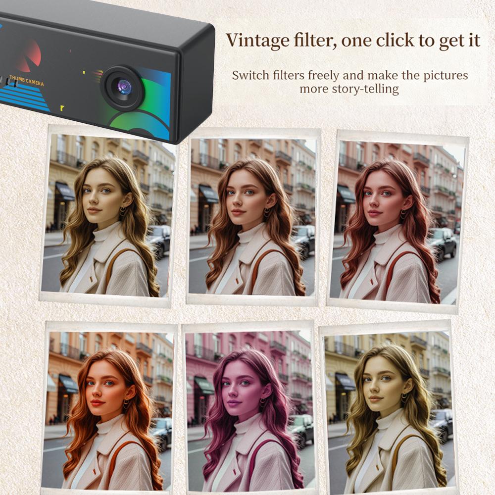 1080P Magecam Digital Camera 0.96 Inch Keychain Camera Retro Support Memory Card Very Small Camcorder Video Recorder with Flash