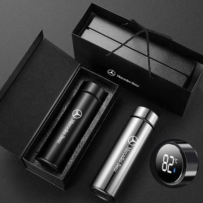 Garrafa Térmica Inteligente Portátil para Carro com Display de Temperatura para Mercedes Benz Classe B/C/E/S Classe A C200L GLC GLK CLA Acessórios