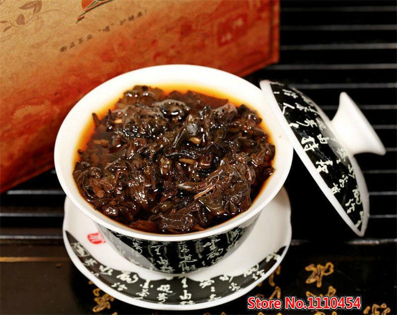100 g Ancient Tree Puer Ripe Tea Premium Yunnan Pu Erh Tea Organic Food Ceai negru