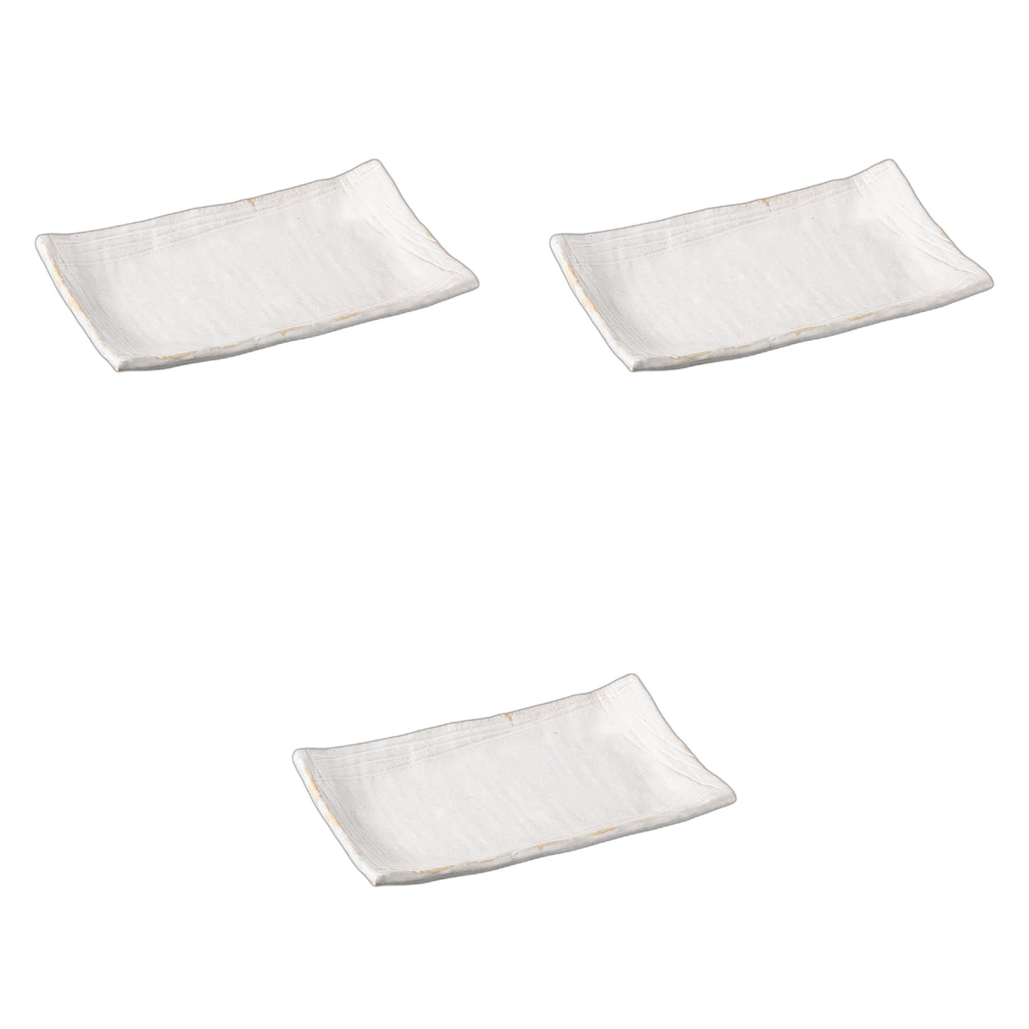 

Set of 3 White Birch Ceramic Plates x x Ceramic Plates by Setomonohonpo 7.0 [21.2 13.4 2.3 cm]