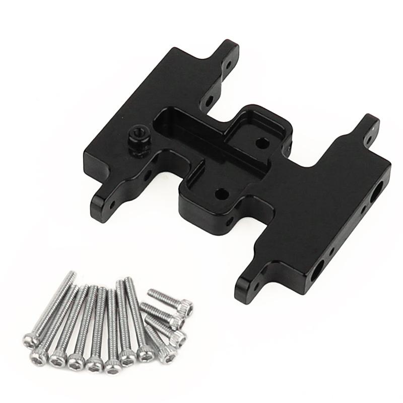1pc Aluminum Alloy Gearbox Mount Transmission Plate Gearbox Base for SCX24 C10 JLU Deadbolt Gladiator Bronco 1/24 Crawler Car