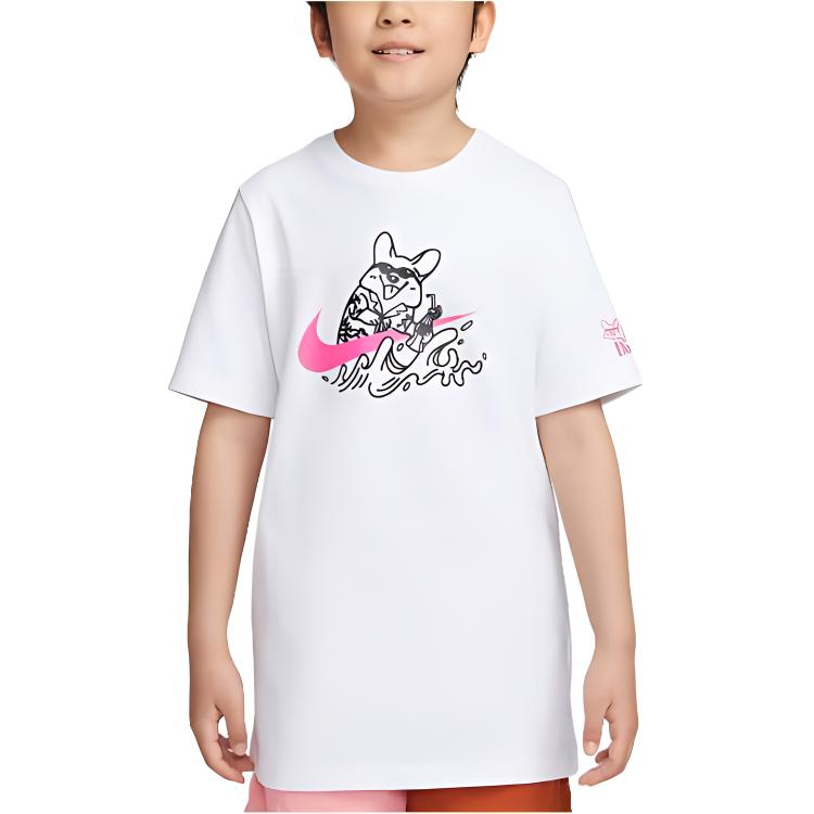 Nike Kids T Shirts Crew Neck Moderate FV1132-100 S