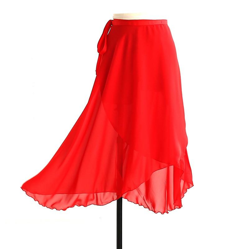 

Квадратная балетная танцевальная юбка для взрослых, цельная женская танцевальная юбка, большая танцевальная юбка-качели, платье для латинских танцев красный