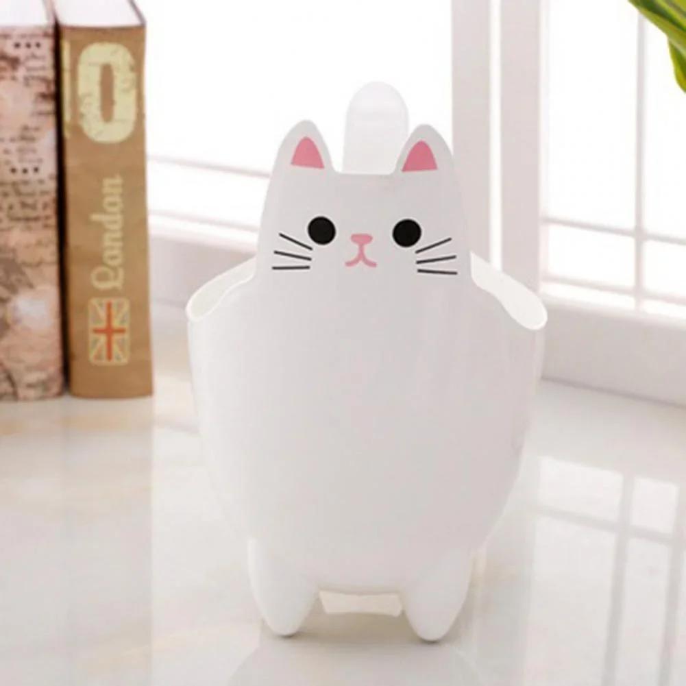 2025 New Desktop Trash Can Without Cover Cat Shape Capacity Garbage Living Room Bedroom Trash Storage Bucket Household Supplies