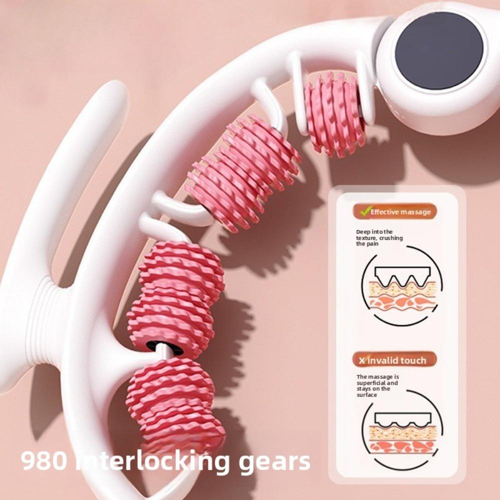 Ring-Beinclip-Rollenmassagegerät, Beinmassagegerät, Yoga-Fitnesshilfe, Bein-Schönheitsartefakt, 3 abnehmbare Teile