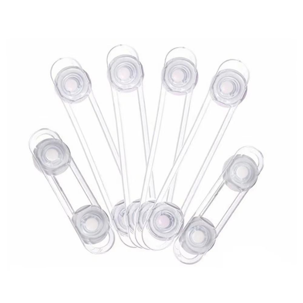 5Pcs ABS Plastic Drawer Fixed Locks Furniture Accossory Anti-pinch Buckle New Child Safety Lock