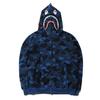 Populær Ape Bape Herre Haikje Kamuflasje Full Glidelås Hettegenser Joggebukse Jakke Kåpe