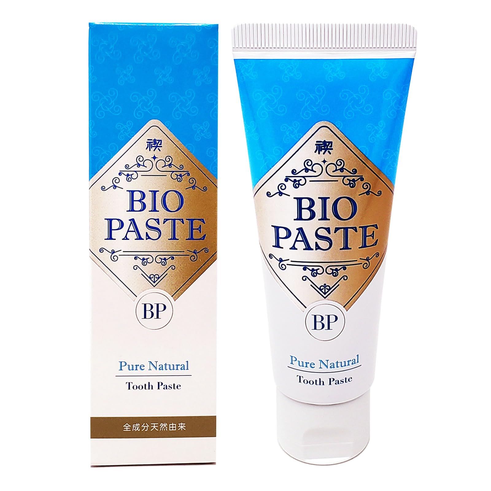 

Biopaste 60g Toothpaste No fluoride No additives Bad breath care No abrasives Can be swallowed All ingredients are natural toothpaste gel