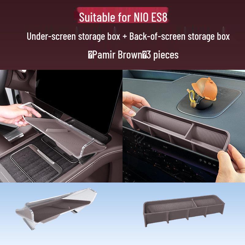 NIO ES8 Rear Console Glasses Organizer - Compatible with 26 Models, Car Storage Accessory