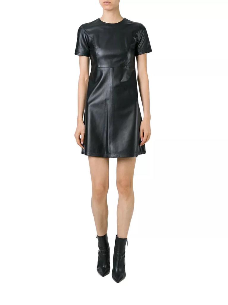 Dress Stylish Black Casual Formal Wear Genuine Lambskin Leather Women's Leather