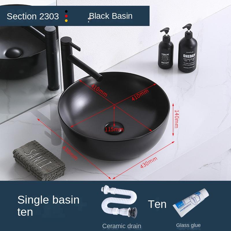 Ceramic Matte Countertop Washbasin Washbasin Engineering Hotel Apartment Bathroom Washbasin