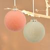 12 Pcs Velvet Christmas Ball Ornaments 2.4 Inches Flocked Shatterproof Plastic Balls Xmas Tree Hanging Decorations for Holiday Party Home Decor