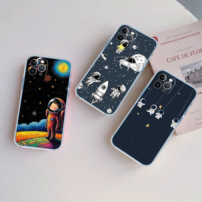 UP8 Astronaut Space Moon Case for Motorola G10 G20 G30 G31 G32 G34 G35 G41 G42 G50 G51 G52 G55 G60 G60S G62 G71 G72 G75